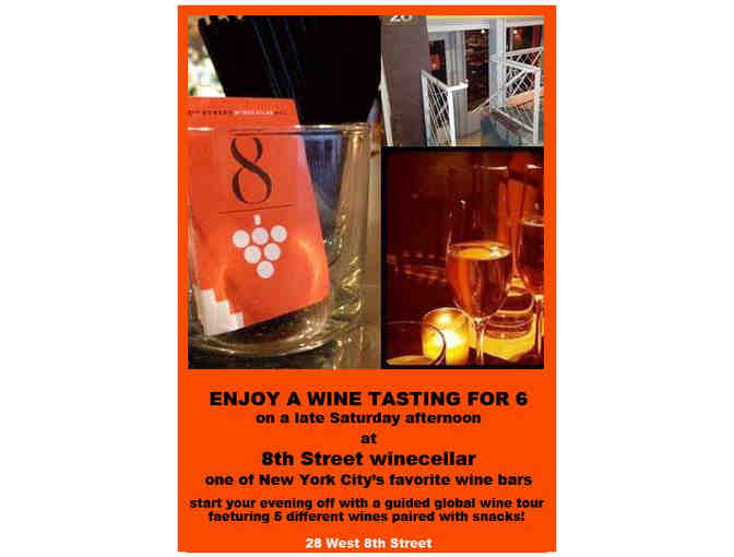 8th Street Winecellar: Wine Tasting Experience for Group of 6