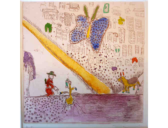 Fumiko Toda: Pair of Hand-Colored Etchings