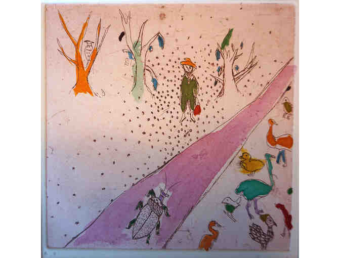 Fumiko Toda: Pair of Hand-Colored Etchings