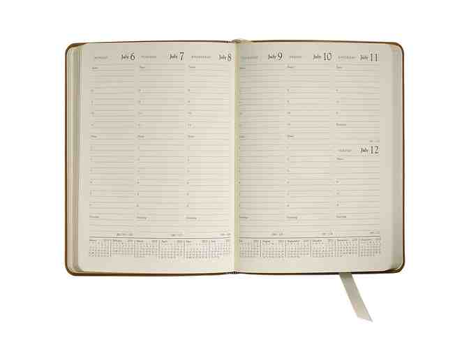 Calfskin Leather 2015 Desk Planner