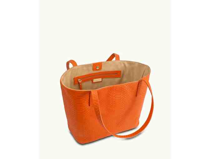 Python Embossed Leather Tote from GiGi New York
