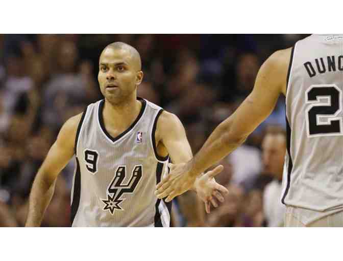 Tony Parker Autographed Spurs Champion Commemorative 2013-2014 Military Inspired Jersey