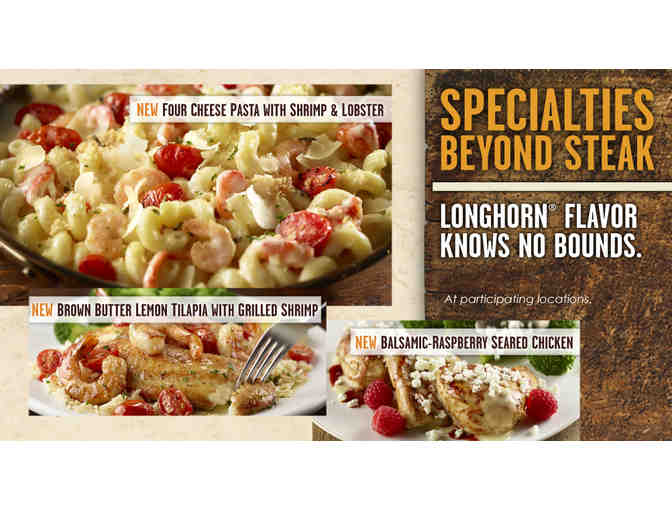 $50 Gift Card - Longhorn Steakhouse - Any Location!