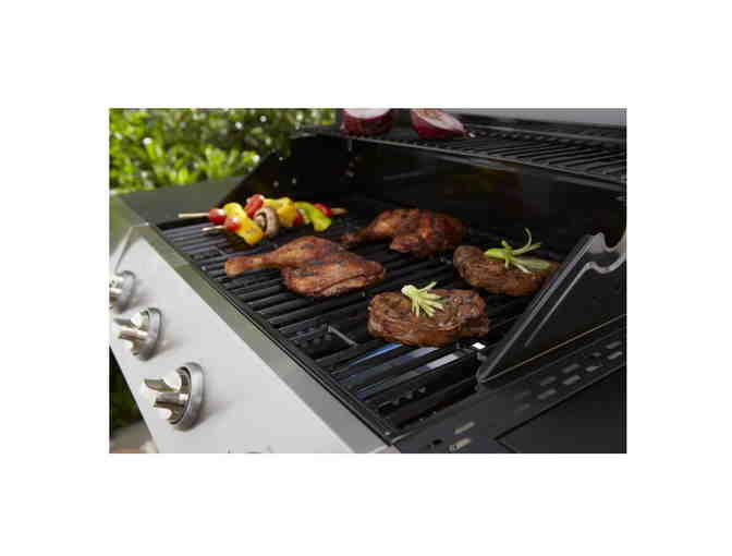 Master Forge 4-Burner Liquid Propane Gas Grill with Side Burner