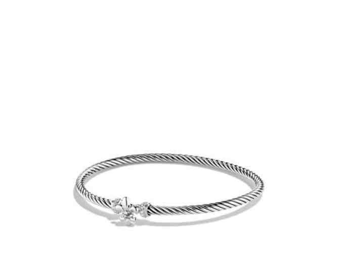 David Yurman Cable Collectibles Fleur-de-lis Bracelet with Diamonds