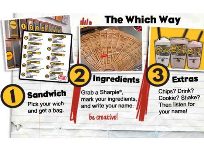 Which Wich - 9 Customized Sandwiches - Beaumont,TX