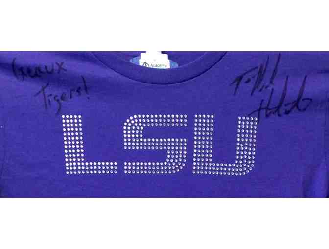 LSU Shirts Autographed by T-Bob Hebert