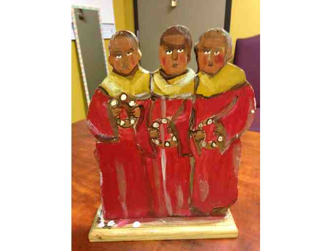 Folkart - Wooden 'Singing Men' Cutout