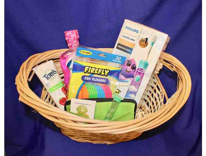 Kids' Oral Hygiene Basket from Novato Pediatric Dentistry
