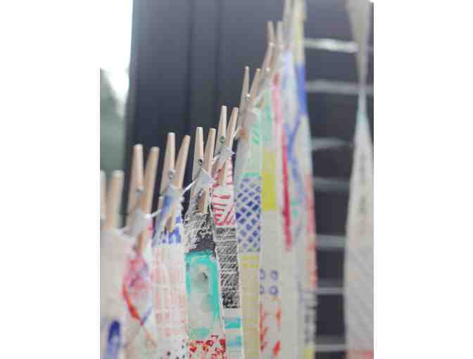 'Bay Laurel Block Print Weaving' - by the Bay Laurel Room