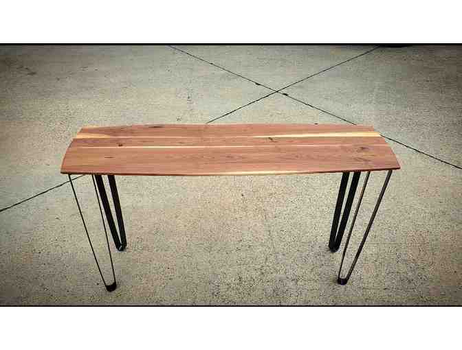 Handcrafted Black Walnut Console Table