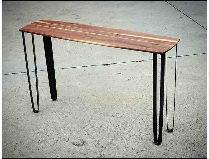 Handcrafted Black Walnut Console Table