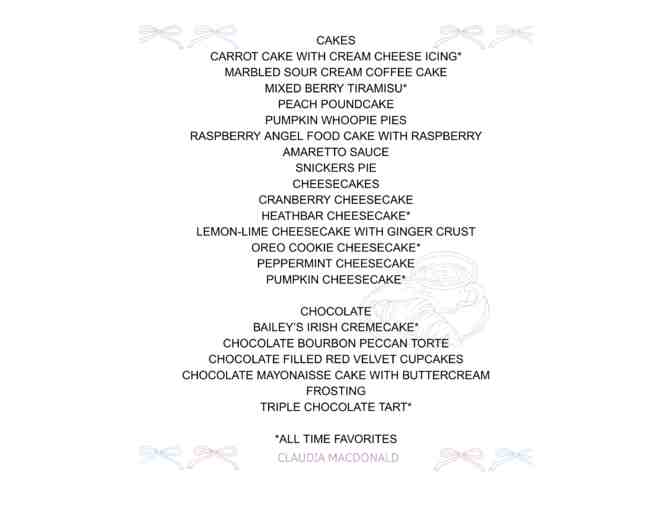 Homemade Dessert of the Month Club by Claudia MacDonald