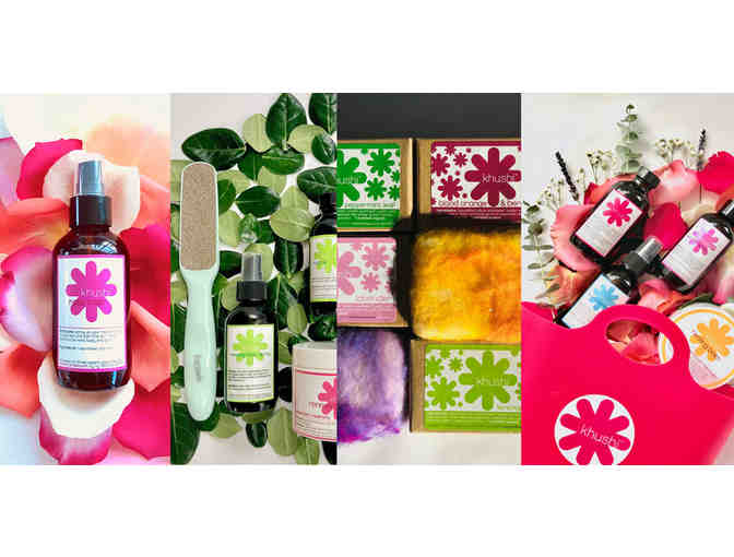 Khushi Tote: Filled with Natural Handmade Spa Products