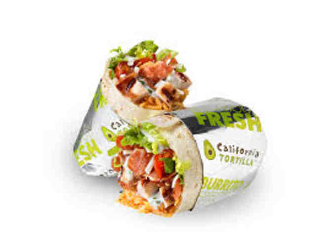 Voucher for 2 Entrees from California Tortilla