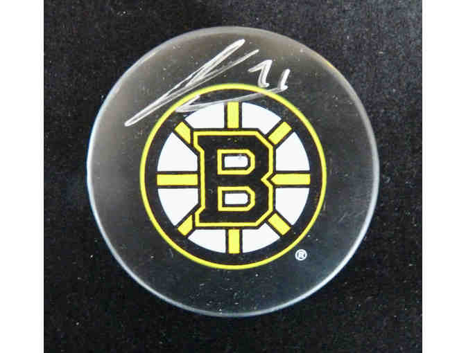 James Van Riemsdyk Autographed Signed Boston Bruins Hockey Puck W/ Case JSA COA