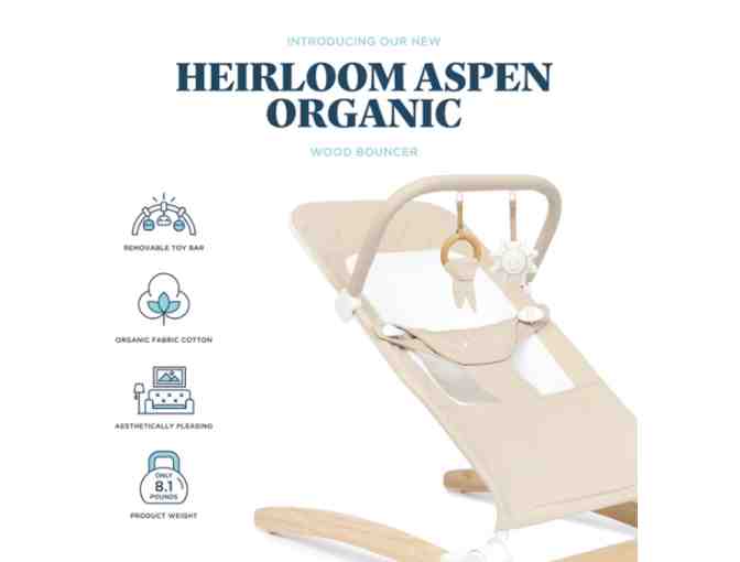 Heirloom Aspen Wood Bouncer - Organic Oat