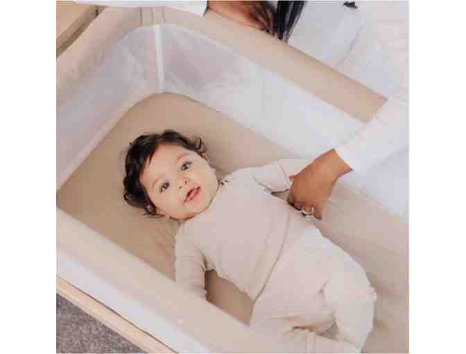 Heirloom Willow Wooden Bassinet - Organic Oat