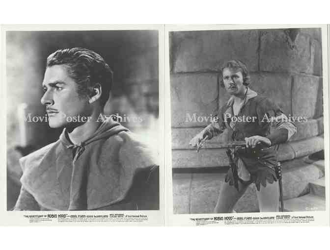 ADVENTURES OF ROBIN HOOD, 1938, 8x10 Stills, Errol Flynn, Olivia de Havilland, Claude Rains.