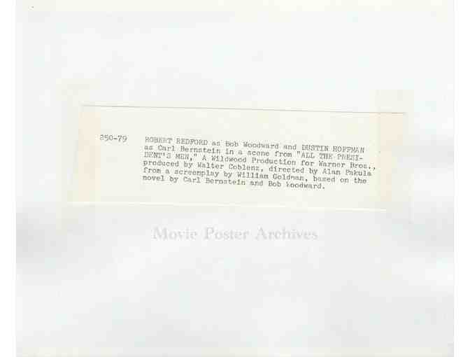 ALL THE PRESIDENTS MEN, 1976, 8x10, Robert Redford, Dustin Hoffman, Jack Warden.