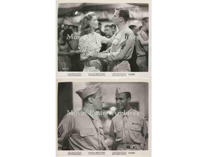 BRIGHT VICTORY, 1951 8x10 Stills, Arthur Kennedy, Peggy Dow, Will Geer, Jim Backus