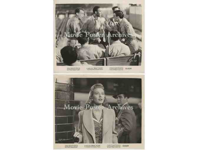 BRIGHT VICTORY, 1951 8x10 Stills, Arthur Kennedy, Peggy Dow, Will Geer, Jim Backus