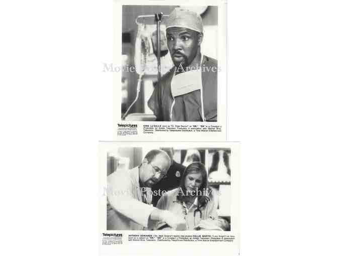 ER, 8x10 promo stills, Noah Wyle, Laura Innes, Anthony Edwards, George Clooney, Deezer D