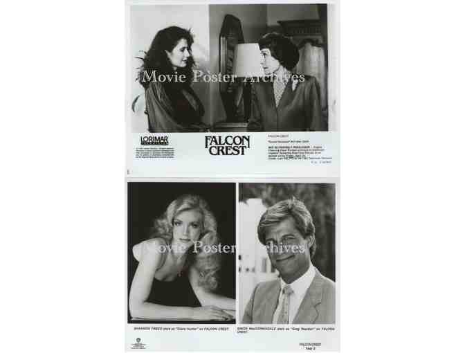 FALCON CREST, 8x10 promo stills, Jany Wyman, Lorenzo Lamas, David Selby, Abby Dalton.