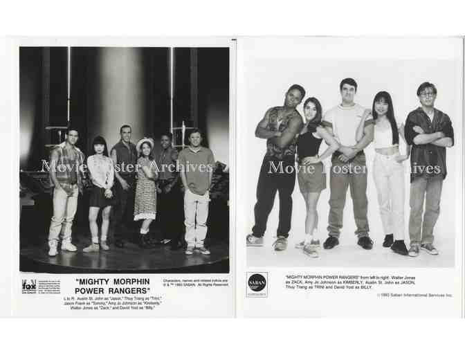 MIGHTY MORPHIN POWER RANGERS, 8x10 promo stills, David Yost, Jason Frank, Walter Jones