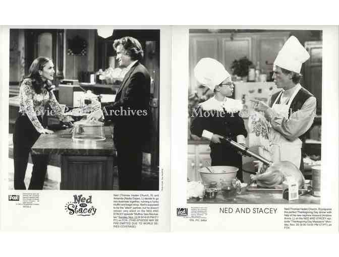 NED AND STACEY, 8x10 promo stills, Thomas Haden Church, Debra Messing, Greg Germann