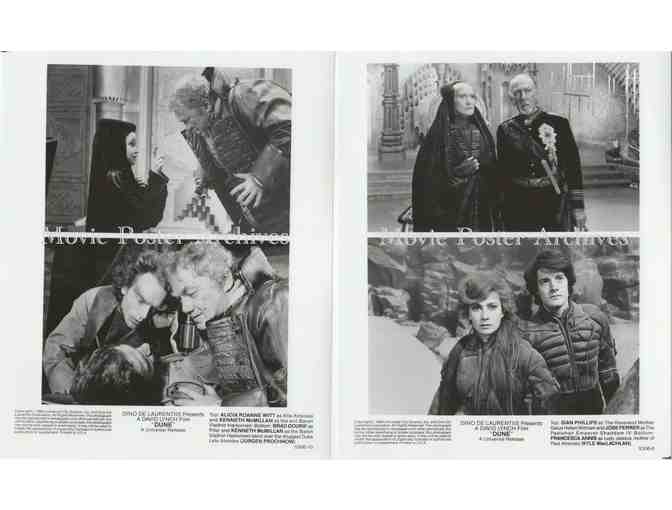 DUNE, 1984, 8x10 production stills, Kyle MacLachlan, Brad Dourif, Max Von Sydow, Sting