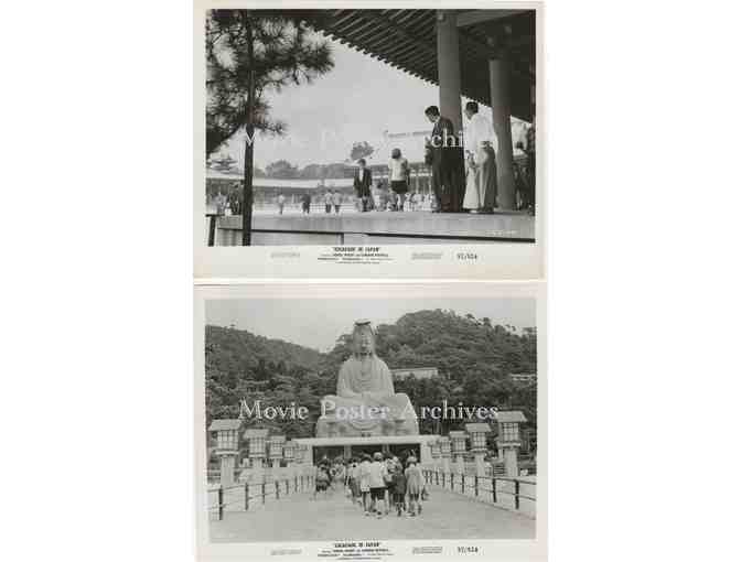 ESCAPADE IN JAPAN, 1957, 8x10 production stills, Teresa Wright, Cameron Mitchell