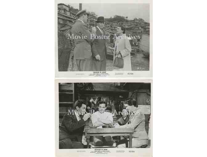 ESCAPADE IN JAPAN, 1957, 8x10 production stills, Teresa Wright, Cameron Mitchell