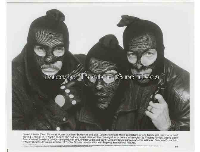 FAMILY BUSINESS, 1989, 8x10 production stills, Sean Connery, Dustin Hoffman, Janet Carroll