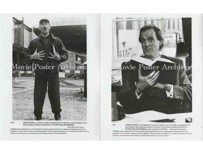 FISH CALLED WANDA, 1988, 8x10 production stills, Jamie Lee Curtis, Kevin Kline, Michael Palin
