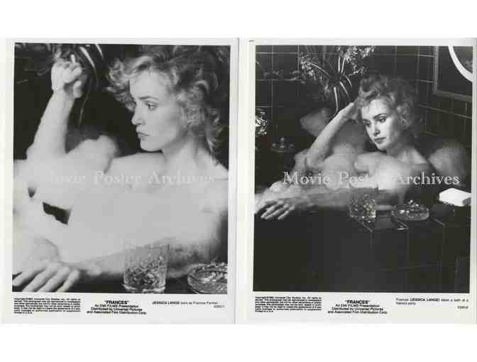 FRANCES, 1982, 8x10 production stills, Jessica Lange, Sam Shepard, Jonathan Banks