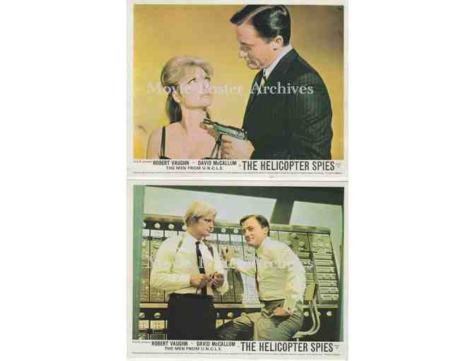 HELICOPTER SPIES, 1967, Front of House Cards, Robert Vaughn, David McCallum, John Carradine