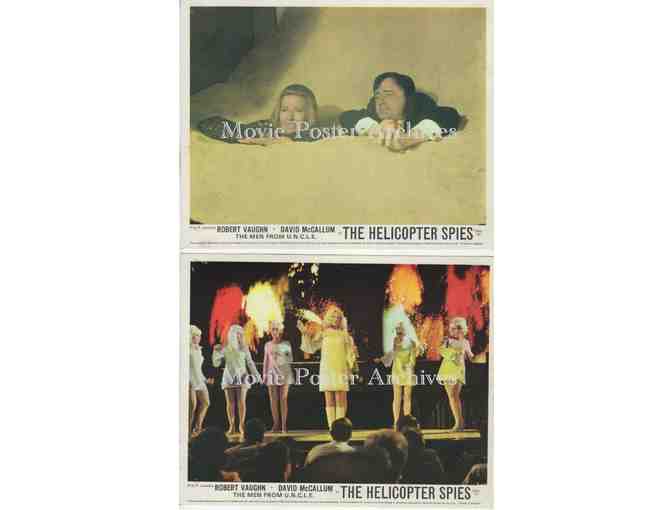 HELICOPTER SPIES, 1967, Front of House Cards, Robert Vaughn, David McCallum, John Carradine