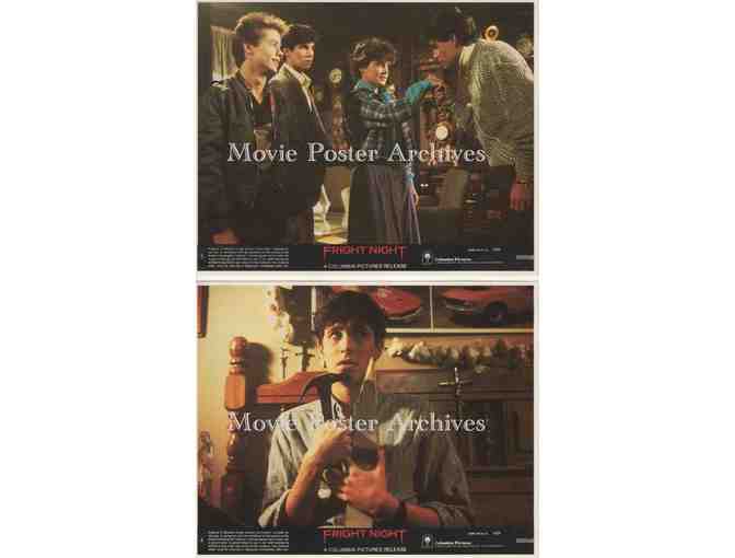 FRIGHT NIGHT, 1985, Mini Lobby Cards, Chris Sarandon, Roddy McDowall, Amanda Bearse