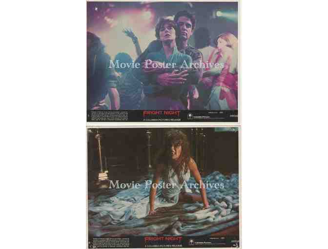 FRIGHT NIGHT, 1985, Mini Lobby Cards, Chris Sarandon, Roddy McDowall, Amanda Bearse