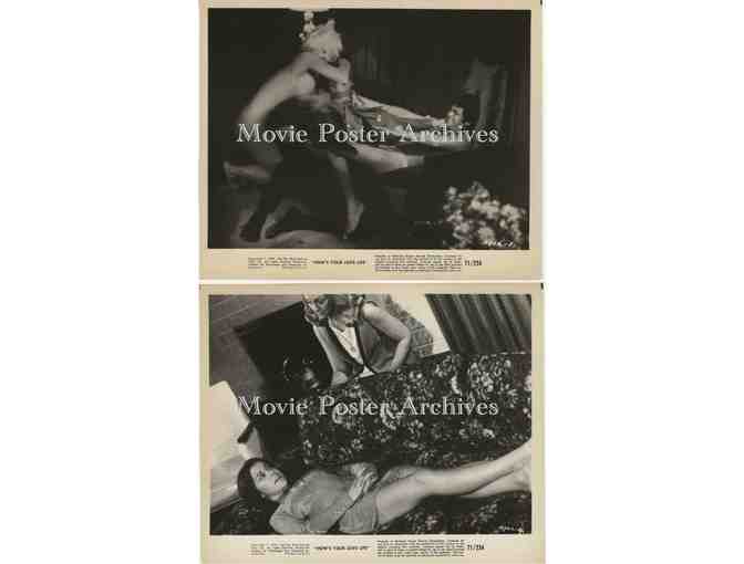 HOWS YOUR LOVE LIFE, 1971, 8x10 production stills, John Agar, Leslie Brooks, Mary Beth Hughes