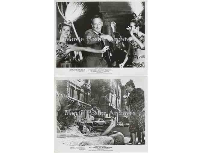 IF ITS TUESDAY THIS MUST BE BELGIUM, 1969, 8x10 production stills, Suzanne Pleshette, Norman Fell