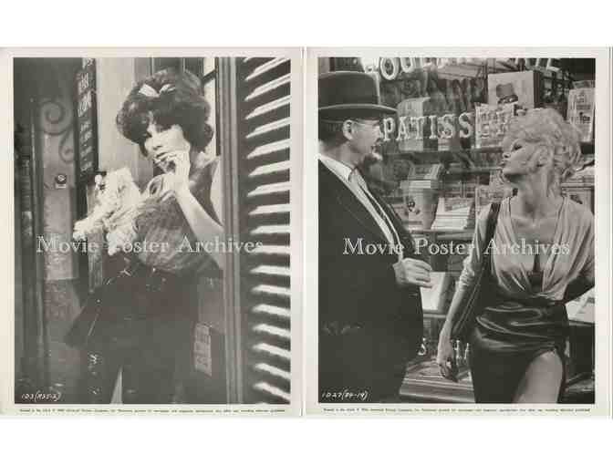 IRMA LA DOUCE, 1963, GROUP 2, 8x10 production stills, Jack Lemmon, Shirley MacLaine, Lou Jacobi