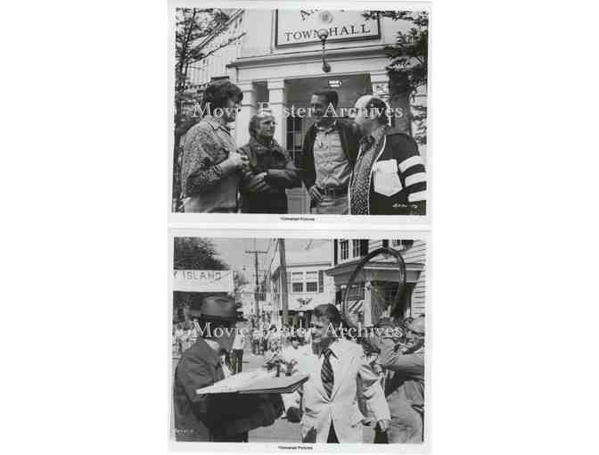 JAWS, 1975, 8x10 production stills, Roy Scheider, Richard Dreyfuss, Robert Shaw, Lorraine Gary