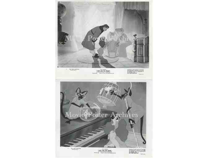 LADY AND THE TRAMP, 1955, 8x10 production stills, Walt Disney animated feature film