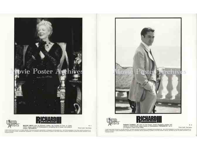 RICHARD III, 1995, 8x10 production stills, Ian McKellen, Annette Bening, Robert Downey Jr.