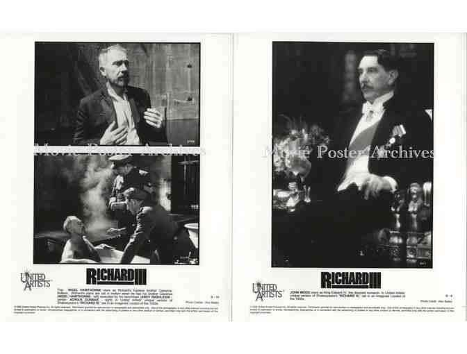 RICHARD III, 1995, 8x10 production stills, Ian McKellen, Annette Bening, Robert Downey Jr.