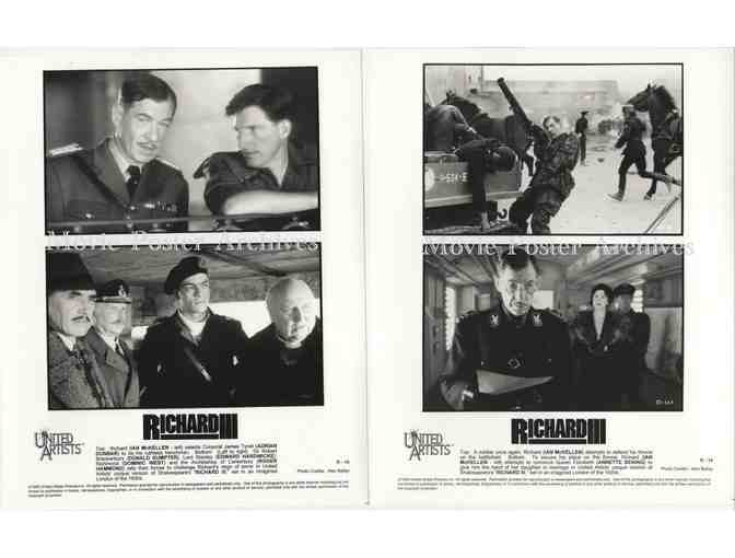 RICHARD III, 1995, 8x10 production stills, Ian McKellen, Annette Bening, Robert Downey Jr.