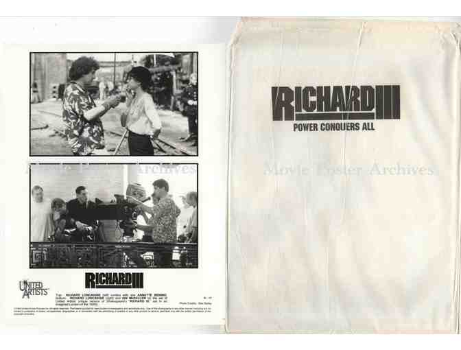 RICHARD III, 1995, 8x10 production stills, Ian McKellen, Annette Bening, Robert Downey Jr.