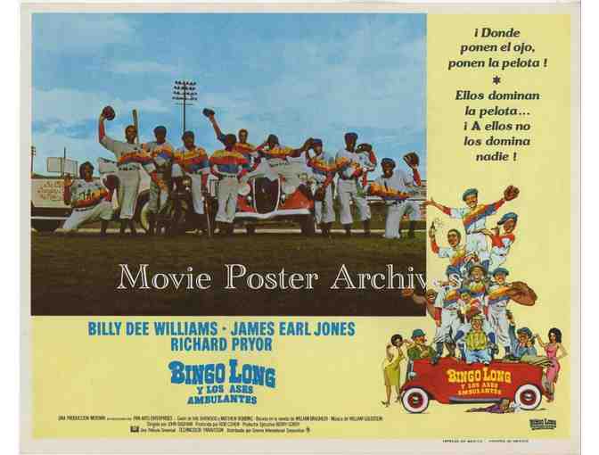 BINGO LONG, 1976, lobby card set, Billy Dee Williams, James Earl Jones, Richard Pryor
